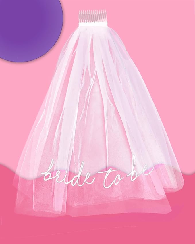 Bride To Be Embroidered Veil - Image 7