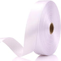 White 7/8 Inch 60 Yards Satin Craft Ribbon by Unknown
