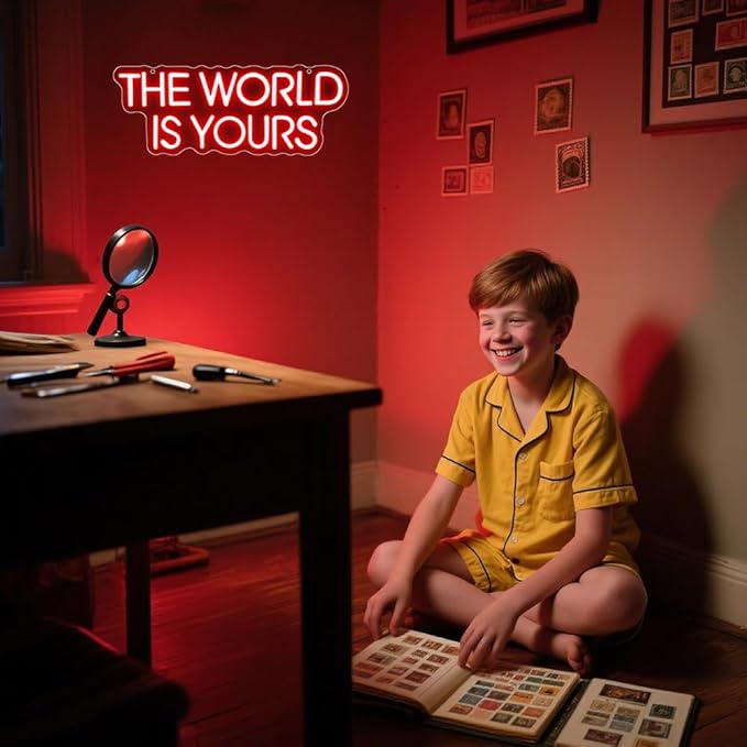 The World is Yours Neon Sign, Backdrop - Image 8