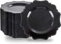 COLOSUS 100pcs Black Plastic Dessert Plates by COLOSUS