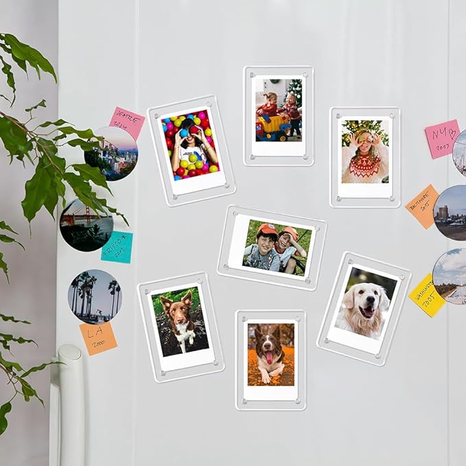 Magnetic Refrigerator Mini Picture Frames, 2.36x3.54 Acrylic Magnetic Clear - Image 5