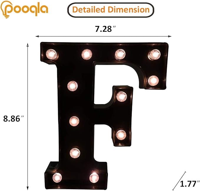 Decorative LED Illuminated Letter Marquee Sign - Image 4