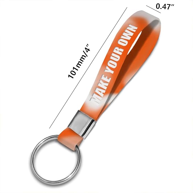 50 Personalized Silicone Keychains - Image 2