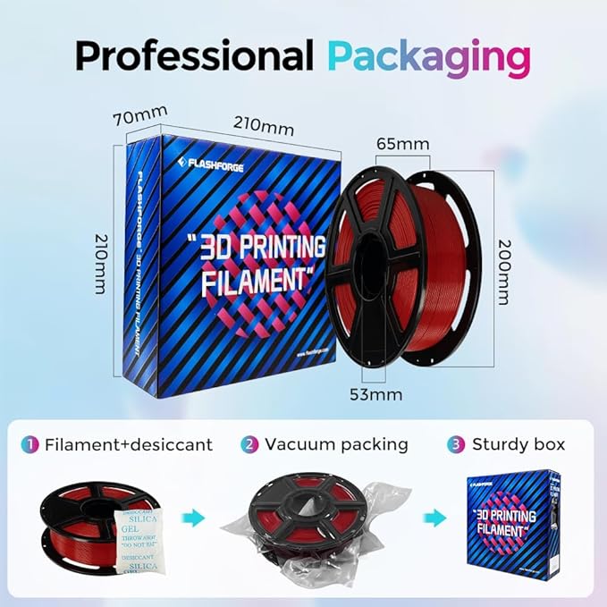 FLASHFORGE Rapid PLA Filament 1.75mm, High Flow Speedy 3D Printer Filament - Image 6