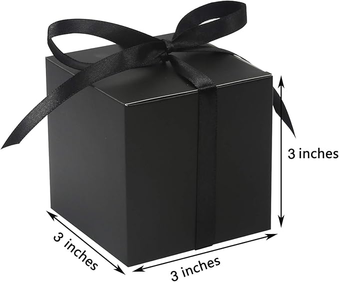 COTOPHER 100pcs Wedding Favor Boxes, Paper Gift Boxes 3x3x3 Inches Small Gift - Image 6