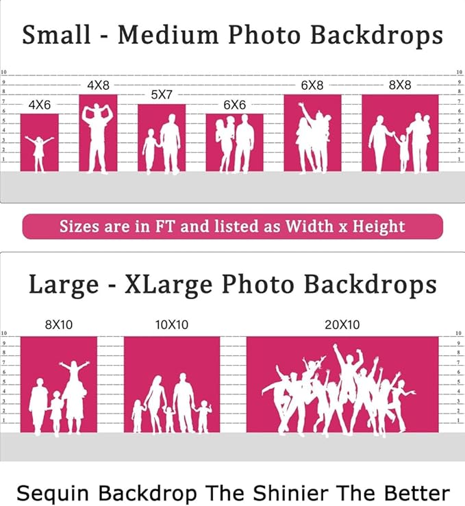 ShiDianYi 8FTx10FT Silver Sequin Photography Backdrop - Image 6