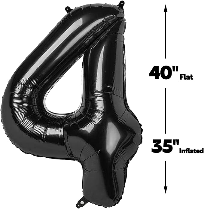 Black Number 14 Balloon - Image 3