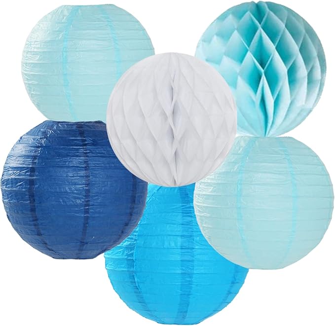 Light-Royal Navy-Blue White Party-Decorations Streamers - Image 5