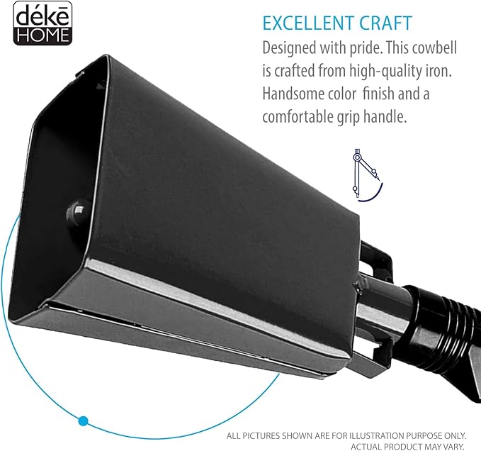 Deke Home - 2 Pack 10 Inch Steel Cowbells - Image 7