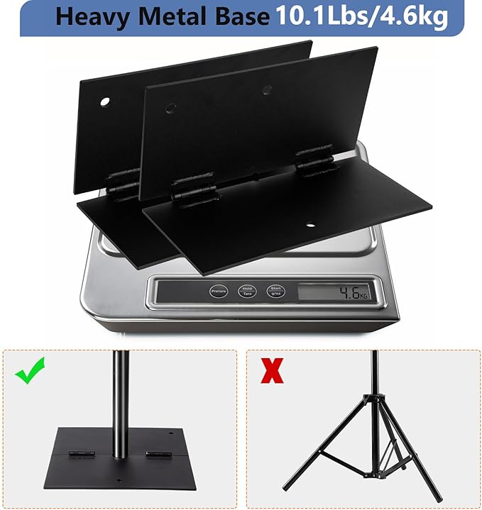 SLOW DOLPHIN Pipe and Drape Photography Backdrop Stand Kit Adjustable Photo - Image 4