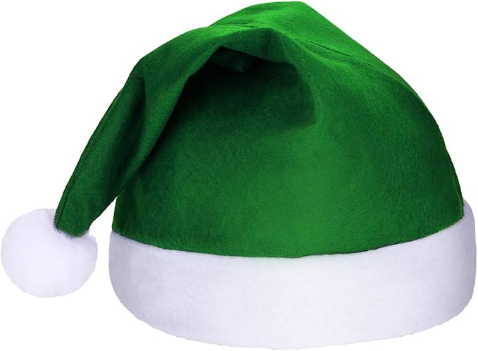 SATINIOR 12 Pieces Santa Hats Christmas Non Woven Fabric Hat - Image 5