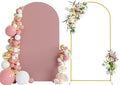 Wokceer 7.2 FT Wedding Arch Stand and Arch Cover, Metal Arch Backdrop Stand by Wokceer