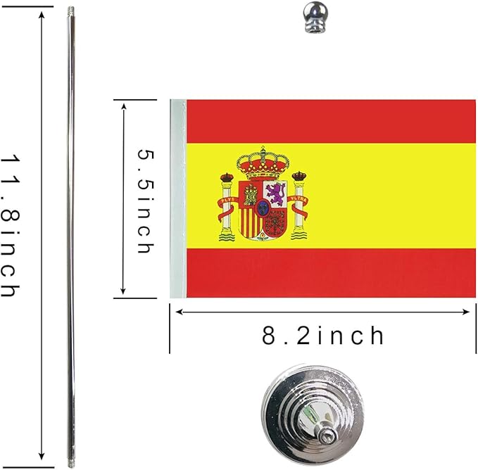 Spain Spanish Flag Table Desk Flags, Office Flag, International World Country - Image 2