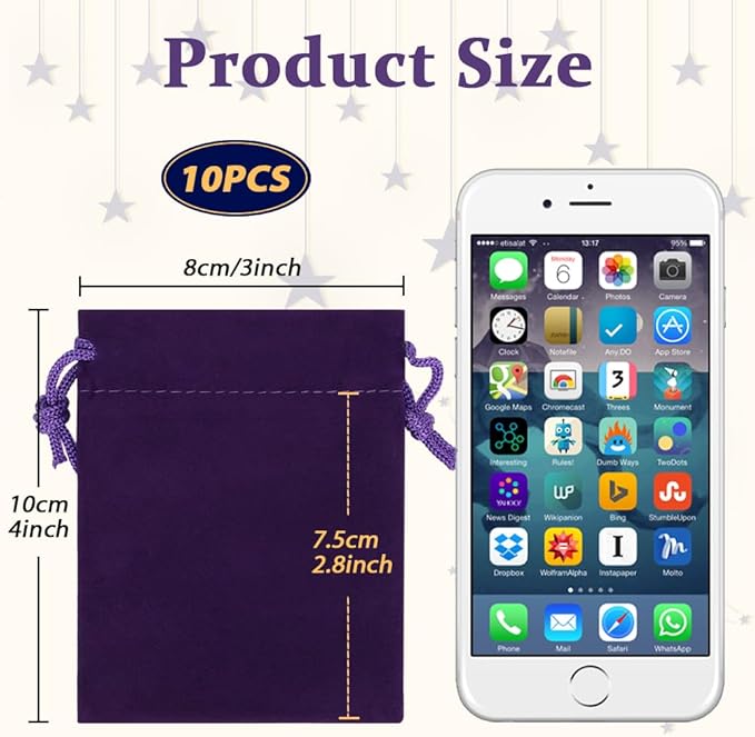 Shintop 10 pcs Velvet Bags - Image 2