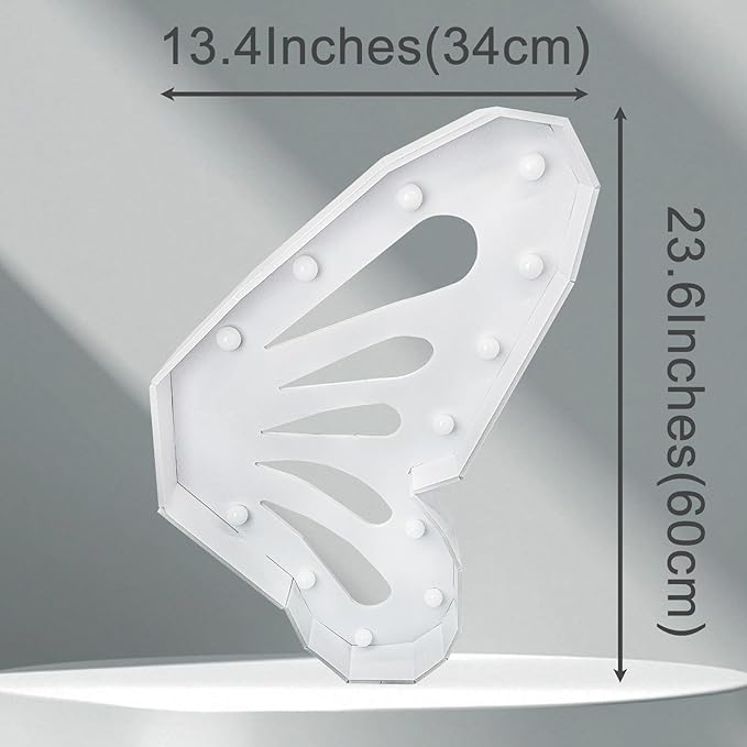 Light up Butterfly, Light up Letter Marquee Lights Sign, Balloon Frame - Image 3