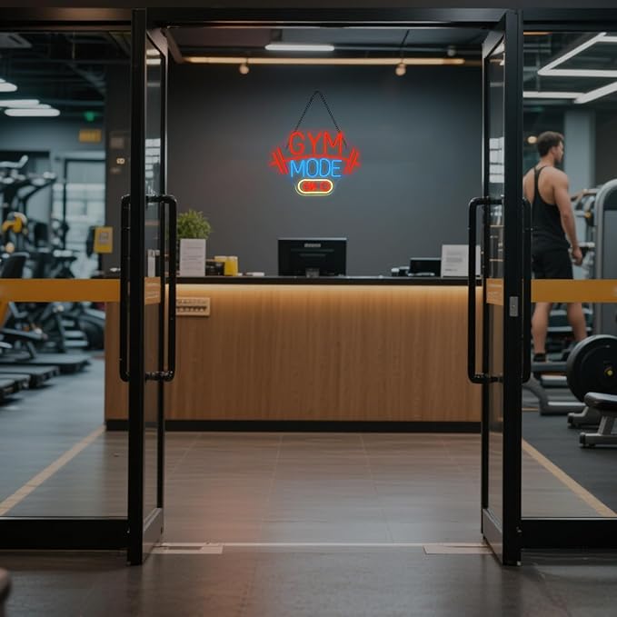 Lucunstar Gym Mode Neon Sign, Dimmable Switch USB Powered - Image 7