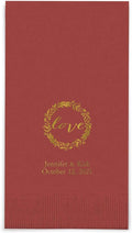 Weddingstar Personalized Printed Paper Napkins 3-Ply 40 Pack Dinner by WEDDINGSTAR