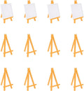 MECCANIXITY Mini Plastic Display Easels, 6.3"x3.4"A-Frame Plastic Painting by MECCANIXITY