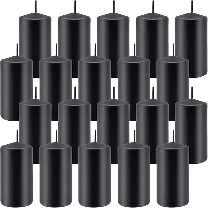 Set of 20 | 2X 4 inch Tall Pillar Candles, Soy Wax. Perfect - Image 2