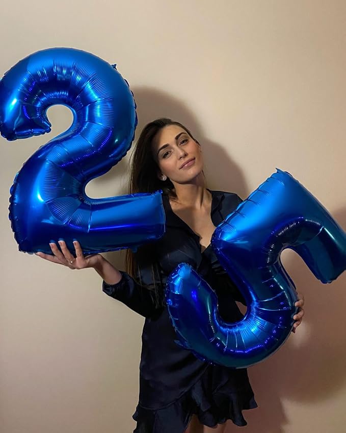 40 Inch Big Dark Blue Number 5 Balloon Birthday Decoration, Number 5 Helium - Image 7