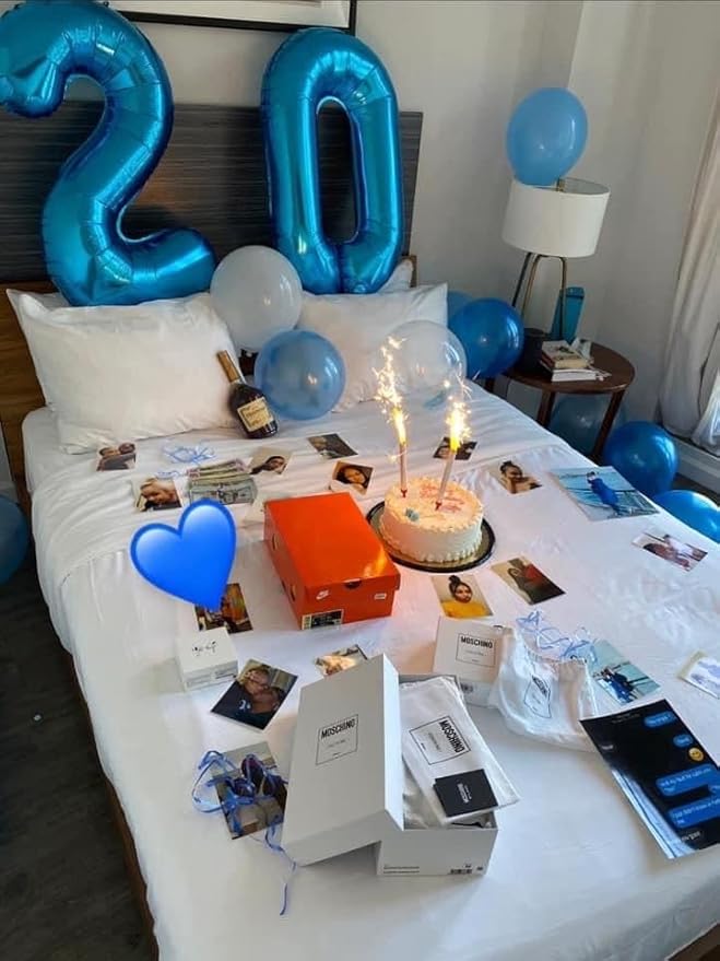 40 Inch Dark Blue Number 0 Balloon - Image 3
