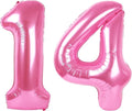 number pink 14 balloon by Upgesy