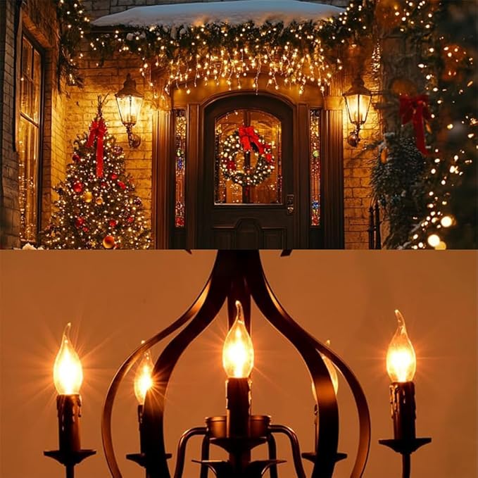 Stereover E12 LED Flickering Flame Decoration Light Bulbs, Stereover Flicker - Image 6