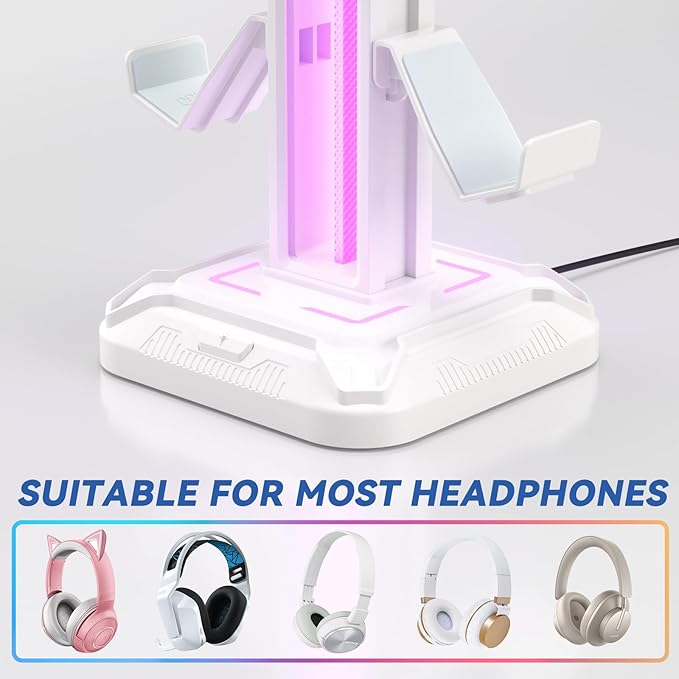 KDD RGB Headset Stand with 9 Light Modes - Image 5