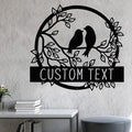 NAZENTI Personalized Metal Sign Love Bird Gift by Nazenti
