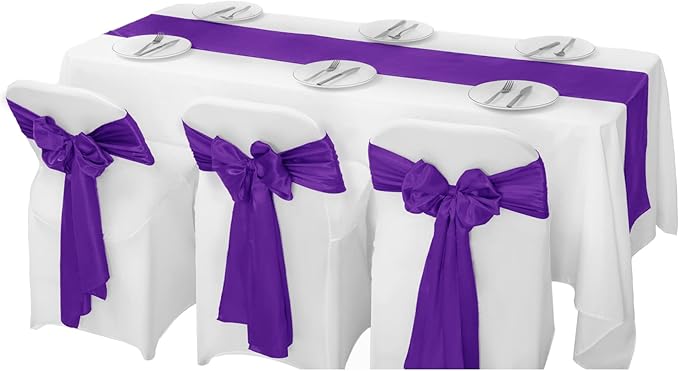 6Pack Table Runner 12 x 108 Inches Satin Silk Table Runner - Image 5