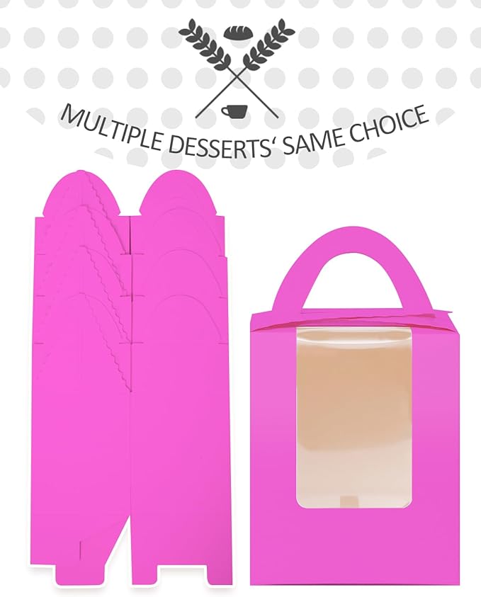 qiqee Roland Cupcake Boxes Individual Cupcake Holders Disposable 50pcs Single - Image 3