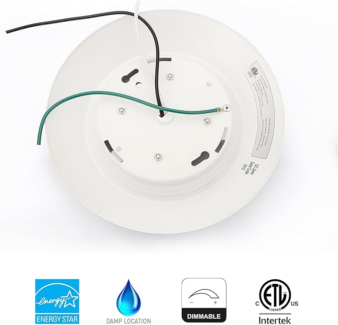 4 Inch LED Low Profile Recessed & Surface Mount Disk Light, >600 Lumens - Image 2