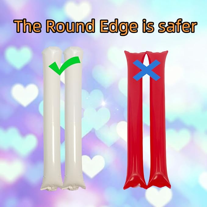48pcs Round Head Boom Sticks Thunder Sticks Cheering Sticks Team Spirit Plastic - Image 3