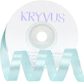 Light Blue Satin Ribbon 3/8 inch X Continuous 25 Yards, Single Face Polyester by Kryvusribbon