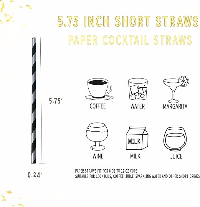 Cocktail Paper Straws - Image 4