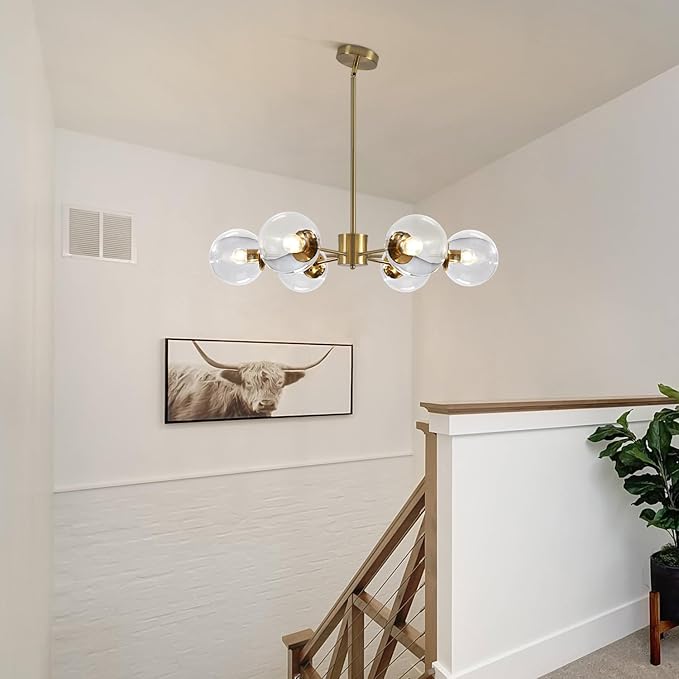 KCO Lighting Modern 6-Light Sputnik Chandelier - Image 7
