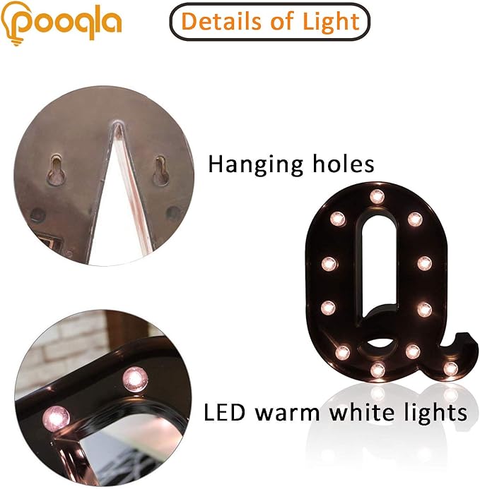 Decorative LED Illuminated Letter Marquee Sign - Image 2