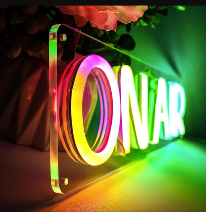 Ulalaza Smart RGB & Color Flow Effect Better On air LED Neon Sign - Image 5