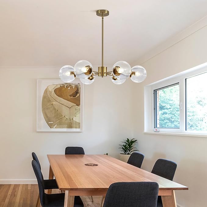 KCO Lighting Modern 6-Light Sputnik Chandelier - Image 5