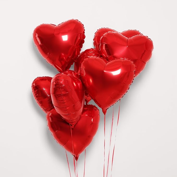 12Pcs 18 Inch Red, Hot Pink, Love Balloons - Image 5
