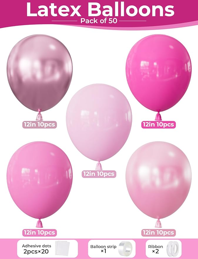 Pink Balloons Set - Image 4
