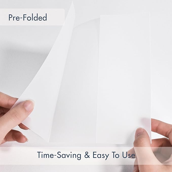 50 Pack Pre-Folded Vellum Jackets - Image 7