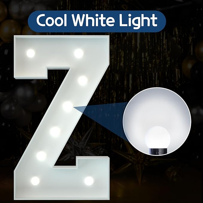 Marquee Letters 3 Feet Tall Large Light Up Letters Baby Shower Decorations - Image 2