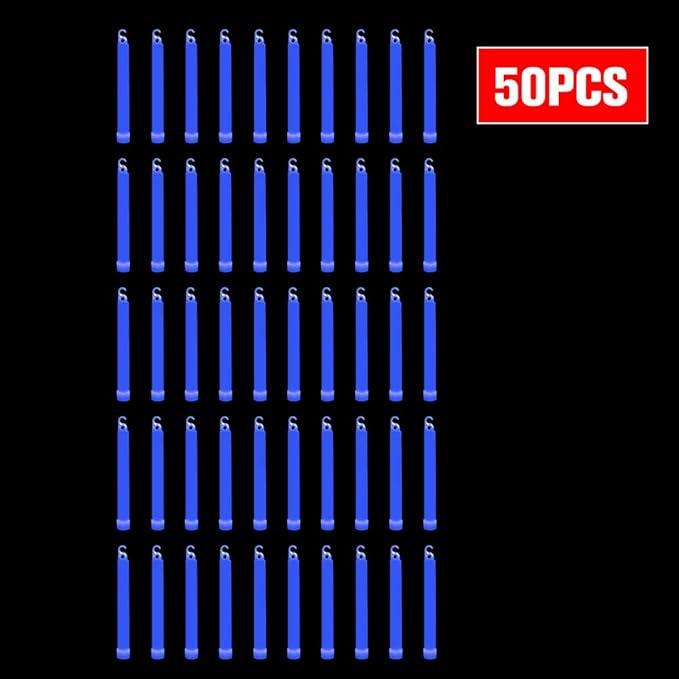 novelinks 50 Pcs 6'' Premium Glow Sticks Bulk - Image 2