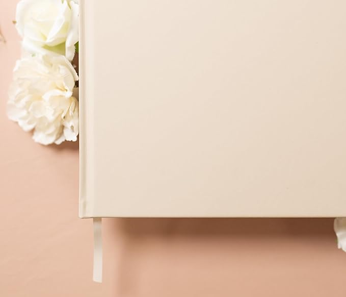 MUUJEE Personalized Guestbook in Oats- Premium Custom Modern Guest Book - Image 4