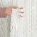 4 Pack White Door Streamers Foil Backdrop by KEEUH