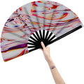 Amajiji Large Folding Hand Rave Fan Popping Fan by Amajiji