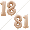 GOER Number 18 Balloons for 18th Birthday Sweet 18 Party Decorations, 42 Inch by GOER