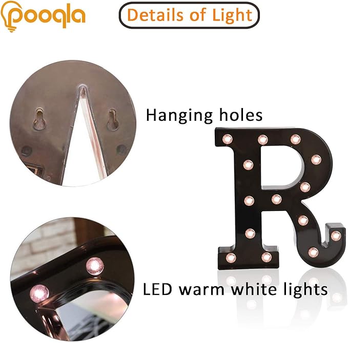 Decorative LED Illuminated Letter Marquee Sign - Image 2