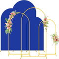 Wedding Arch Backdrop Stand and Blue Arch Cover Set of 3 Metal Arch Stand by FUHSY